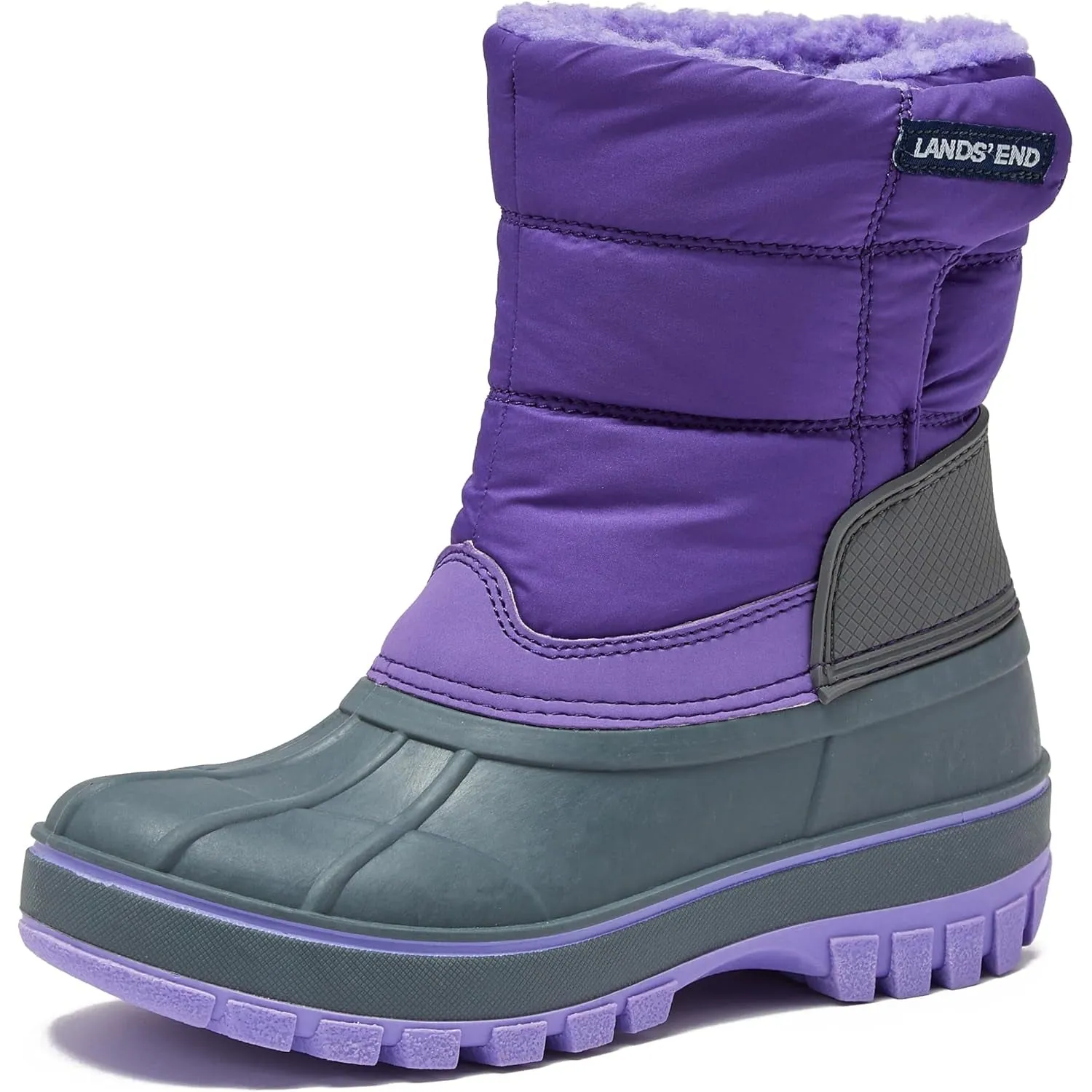 Lands' End Flurry Max Waterproof Kids Snow Boots Girls Boys Toddlers - Insulated Warm Fleece Lined Girls Boys & Toddler Winter Boots Size 10 to 7 Snow Boots for Kids, Girls and Boys Winter Boots