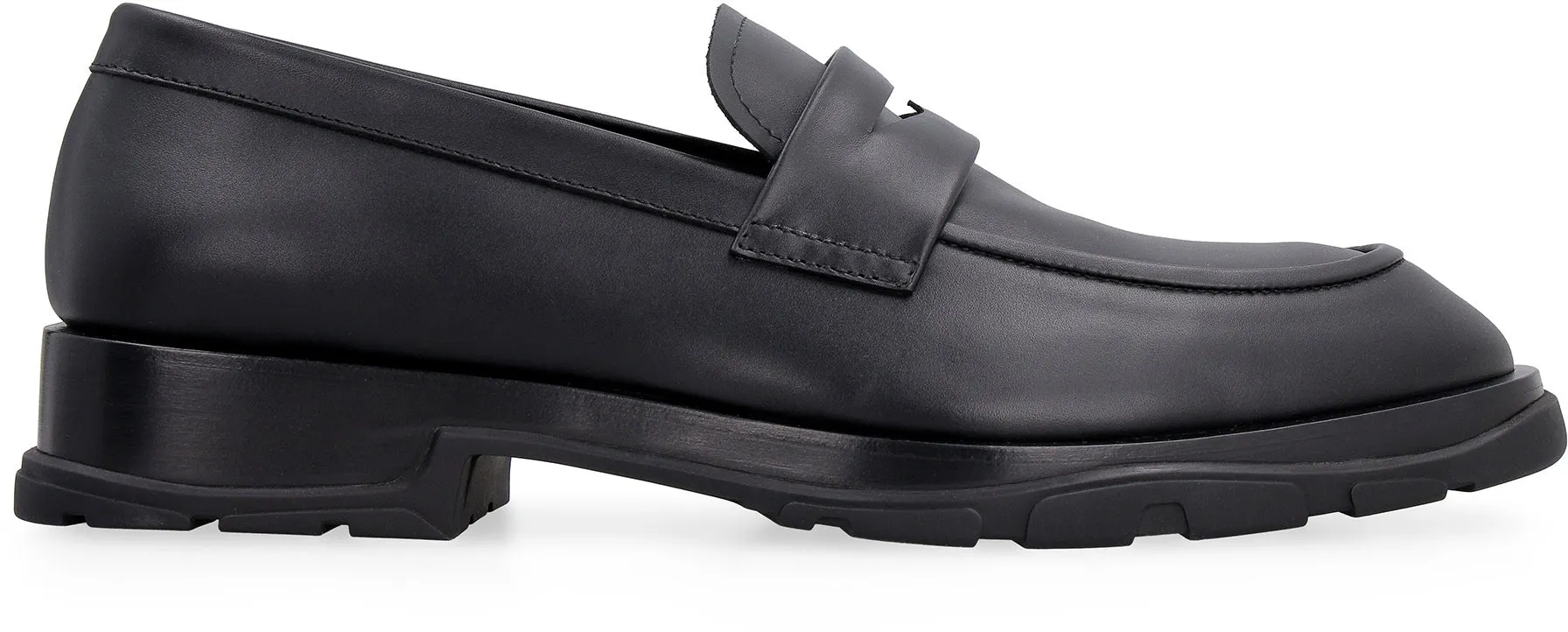 Leather loafers