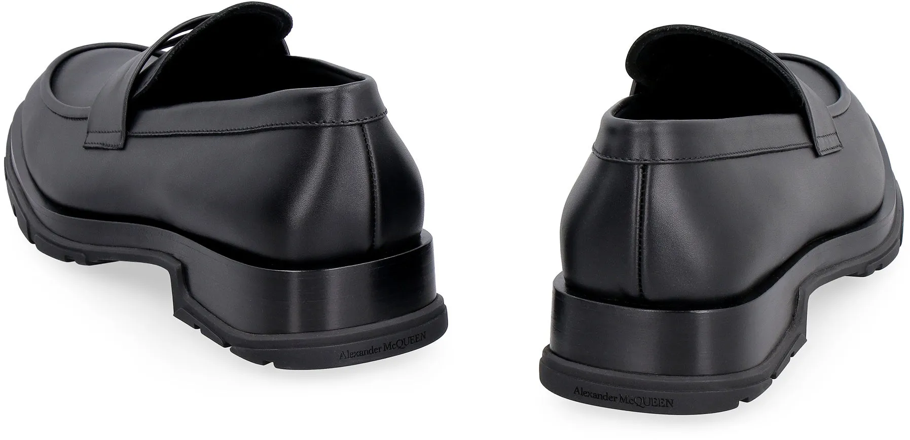 Leather loafers