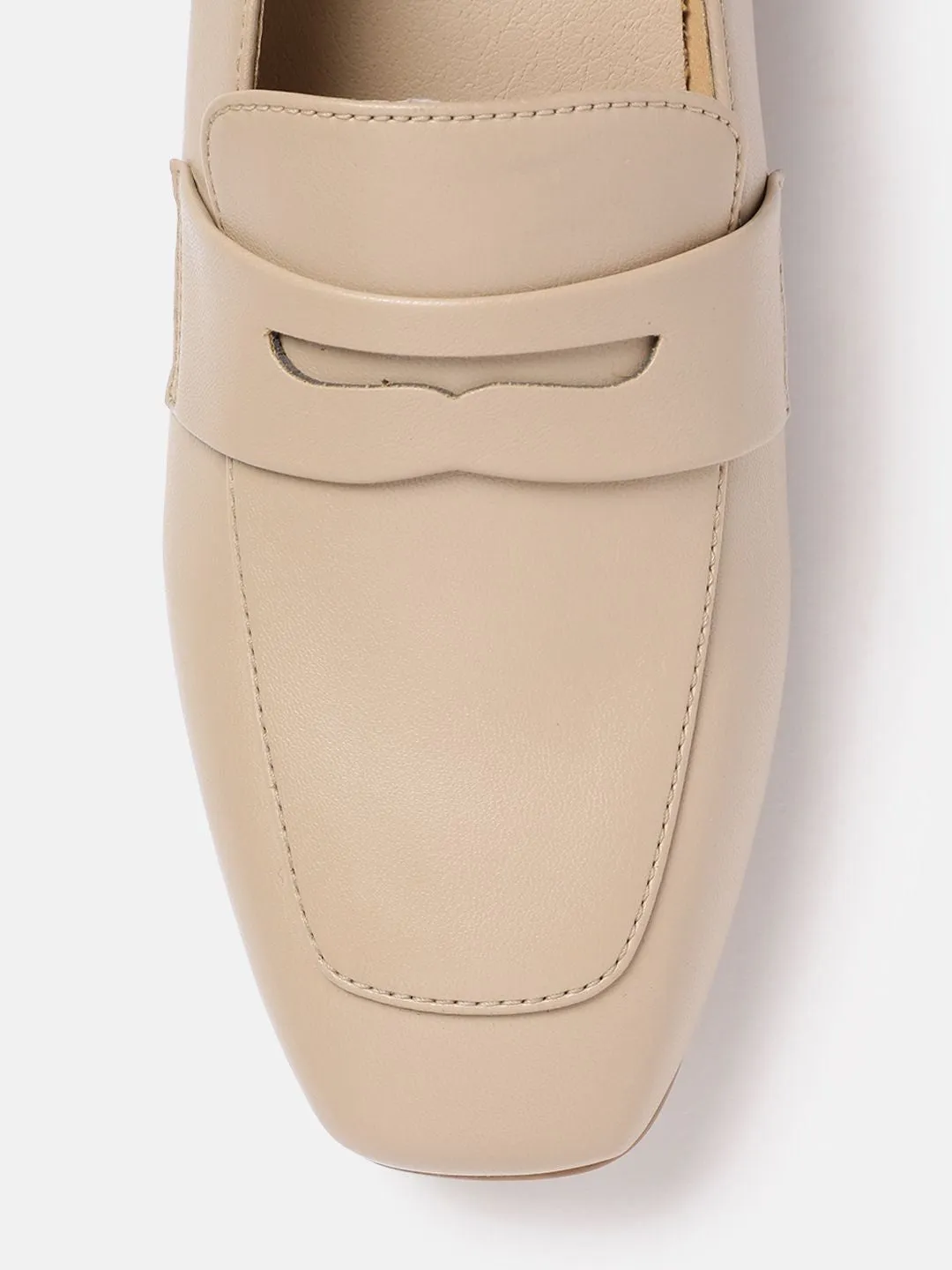Lino Perros Women Block Heel Penny Loafers