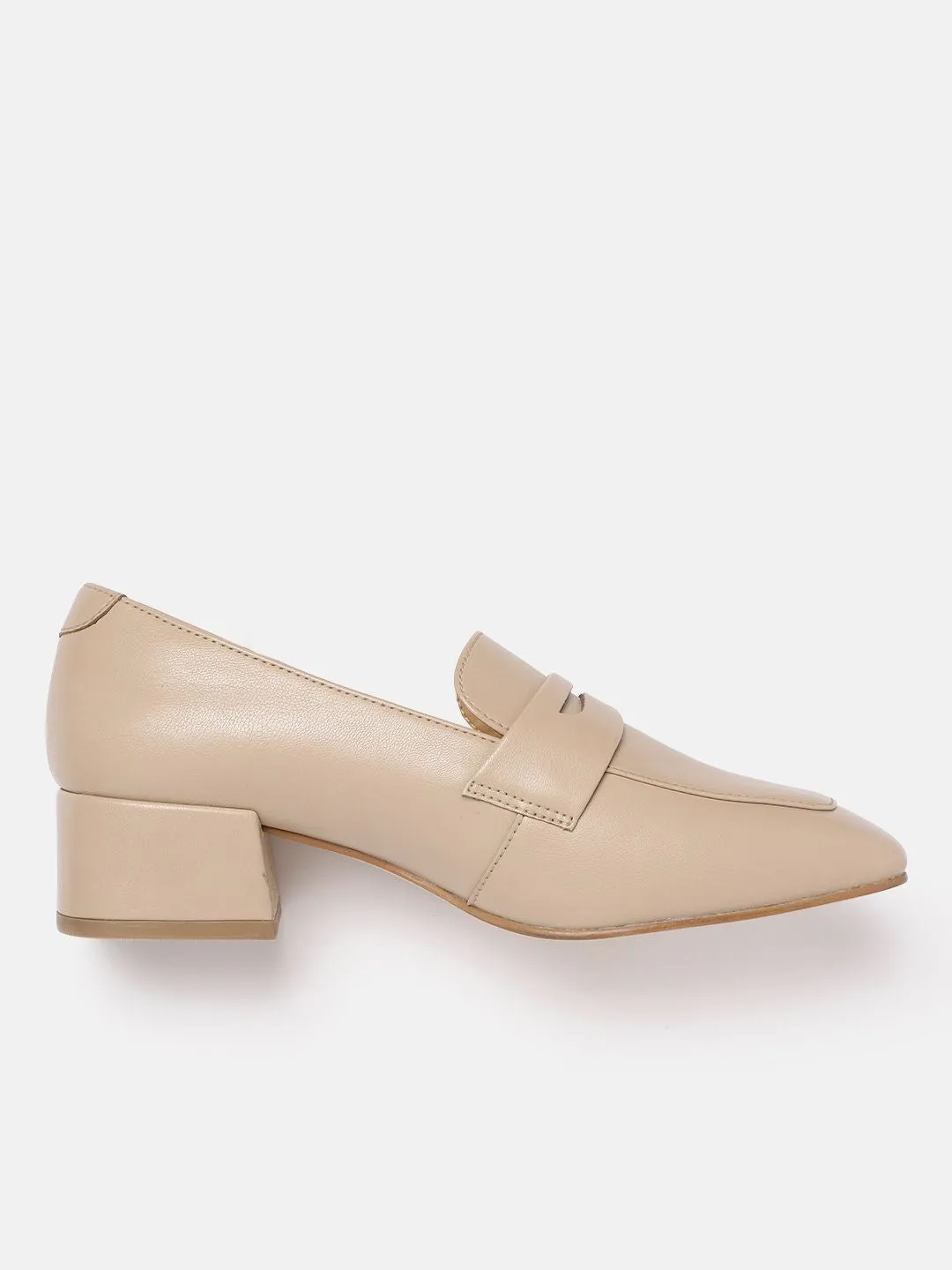Lino Perros Women Block Heel Penny Loafers
