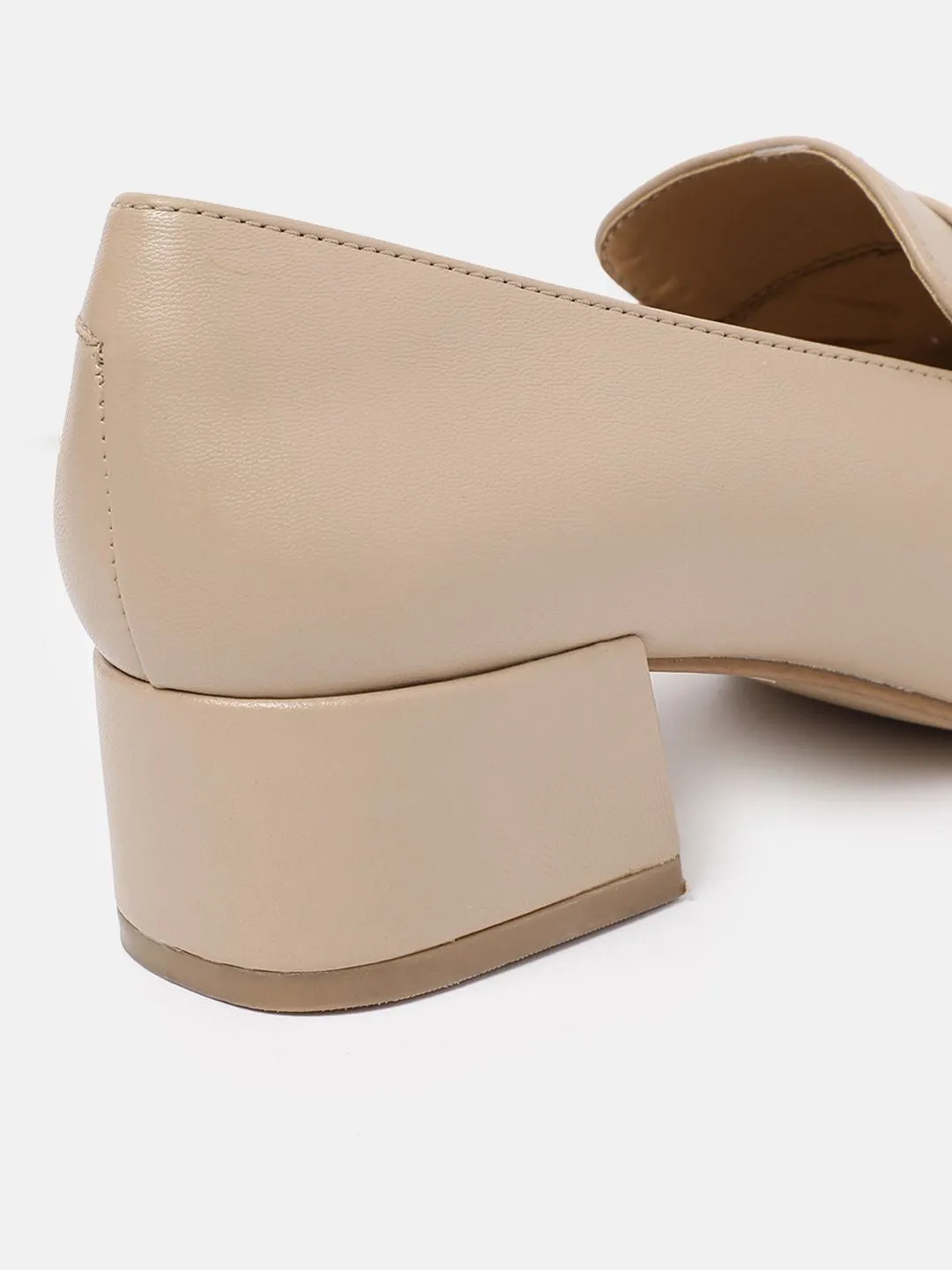Lino Perros Women Block Heel Penny Loafers