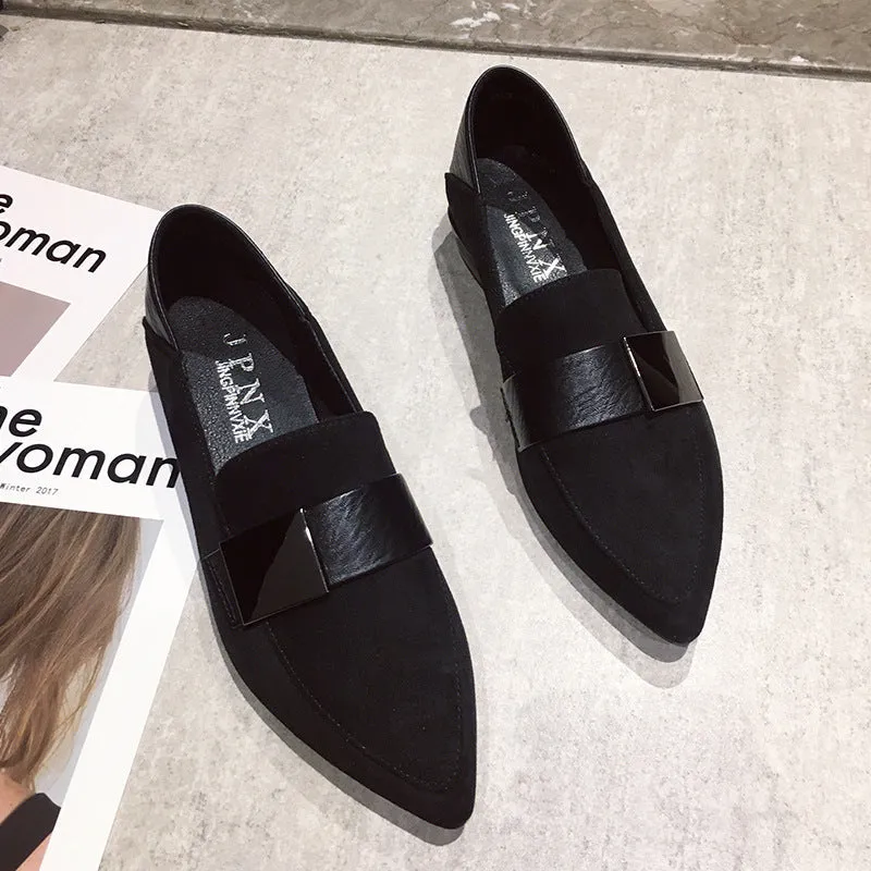 Loafers Middle-aged and elderly Gommino Slip-on Flats