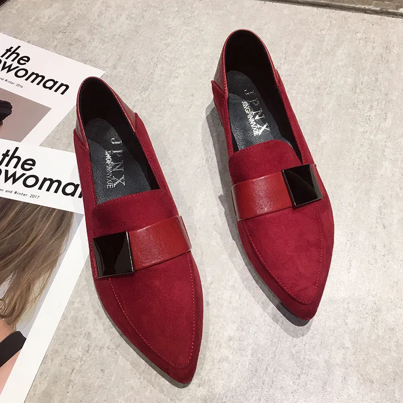 Loafers Middle-aged and elderly Gommino Slip-on Flats