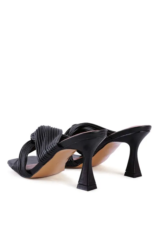 London Rag Battle Ex Knot Strap Slide Sandals