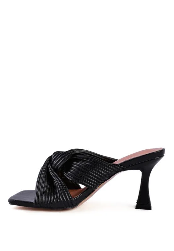 London Rag Battle Ex Knot Strap Slide Sandals