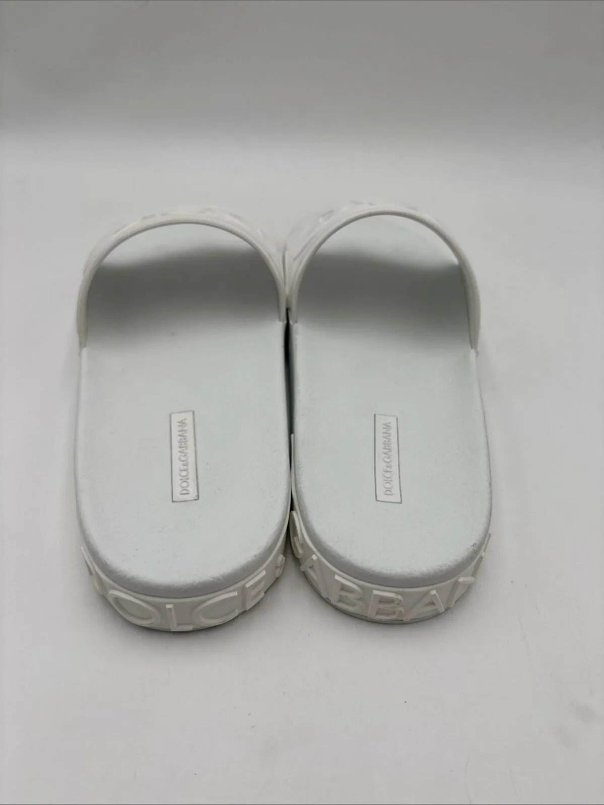 Men’s Dolce & Gabbana Slide Sandals White Size 43 - Very Good