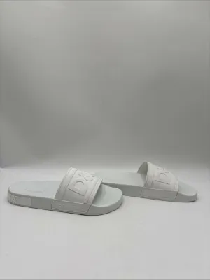 Men’s Dolce & Gabbana Slide Sandals White Size 43 - Very Good