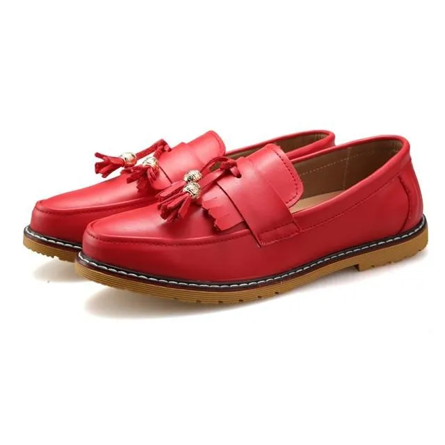 Men's Dress Loafers With Tassel Decor