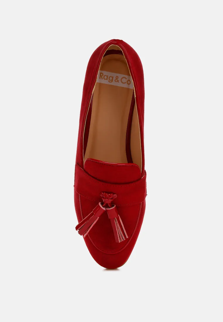 Micro Suede Tassel Loafers By Ruw