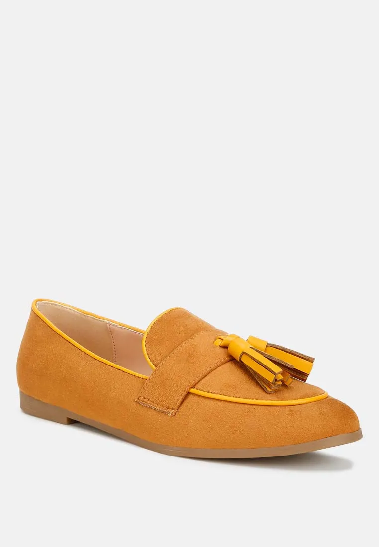 Micro Suede Tassel Loafers By Ruw