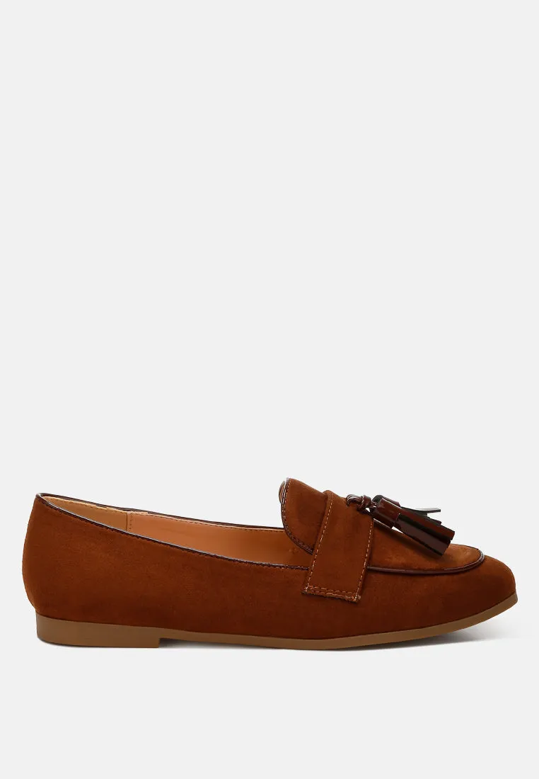 Micro Suede Tassel Loafers By Ruw