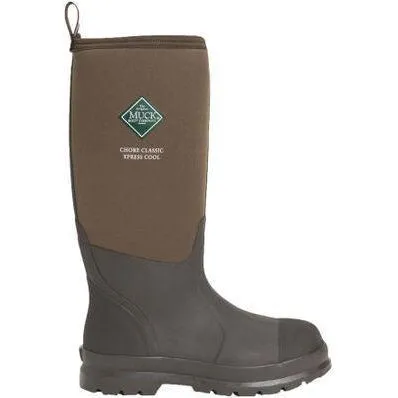 Muck Men's Chore Classic Tall Xpresscool Waterproof Work Boot- Bark - CHHC-900