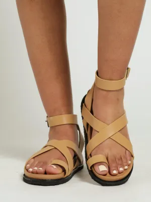 Multi Strap Slide - Tan