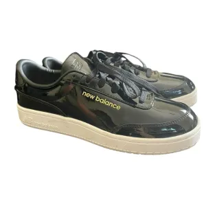 New Balance Court Ally Black Patent Leather Sneakers Size 8 Womens EUC Rare