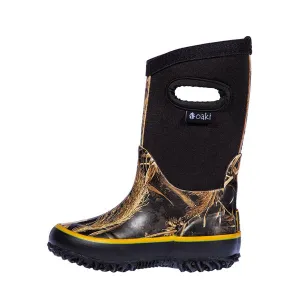 Oakiwear Kids Neoprene Rain Snow Boots, Realtree MAX-5® Camo Thick 7mm
