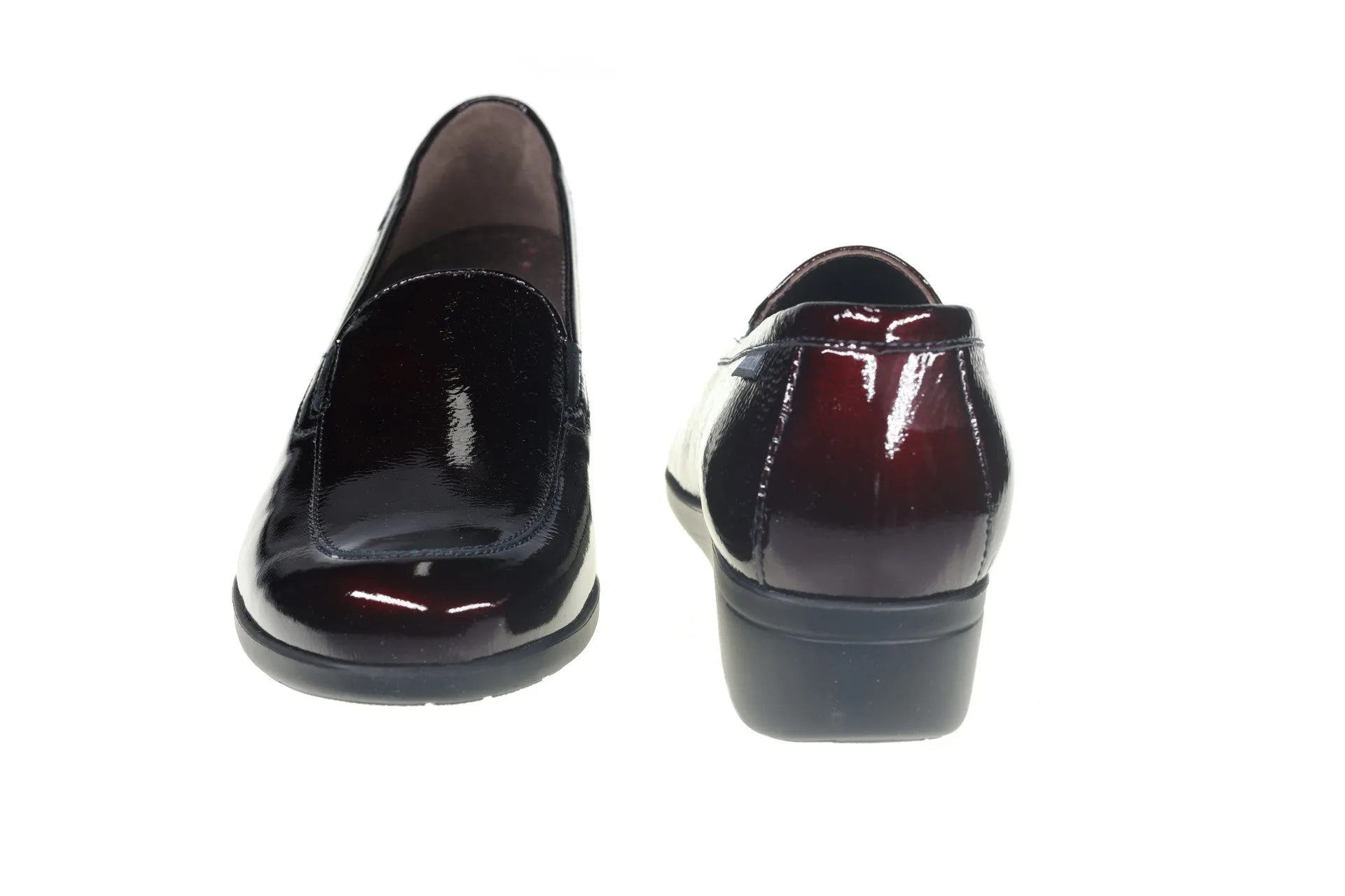 'Olivia' women's loafer - Red patent