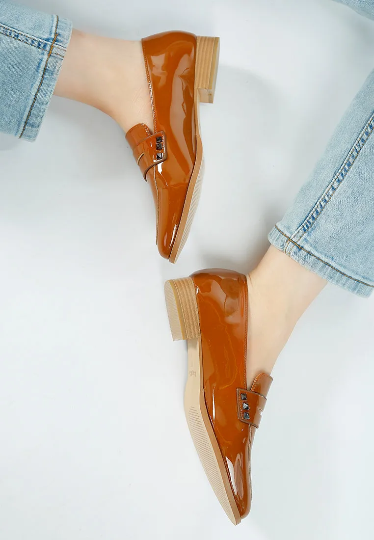 Patent Pleather Penny Loafers By Ruw
