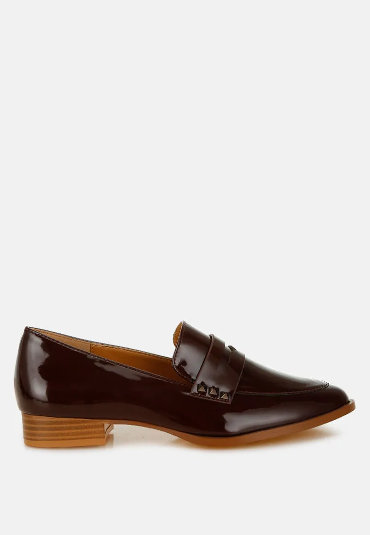 Patent Pleather Penny Loafers By Ruw