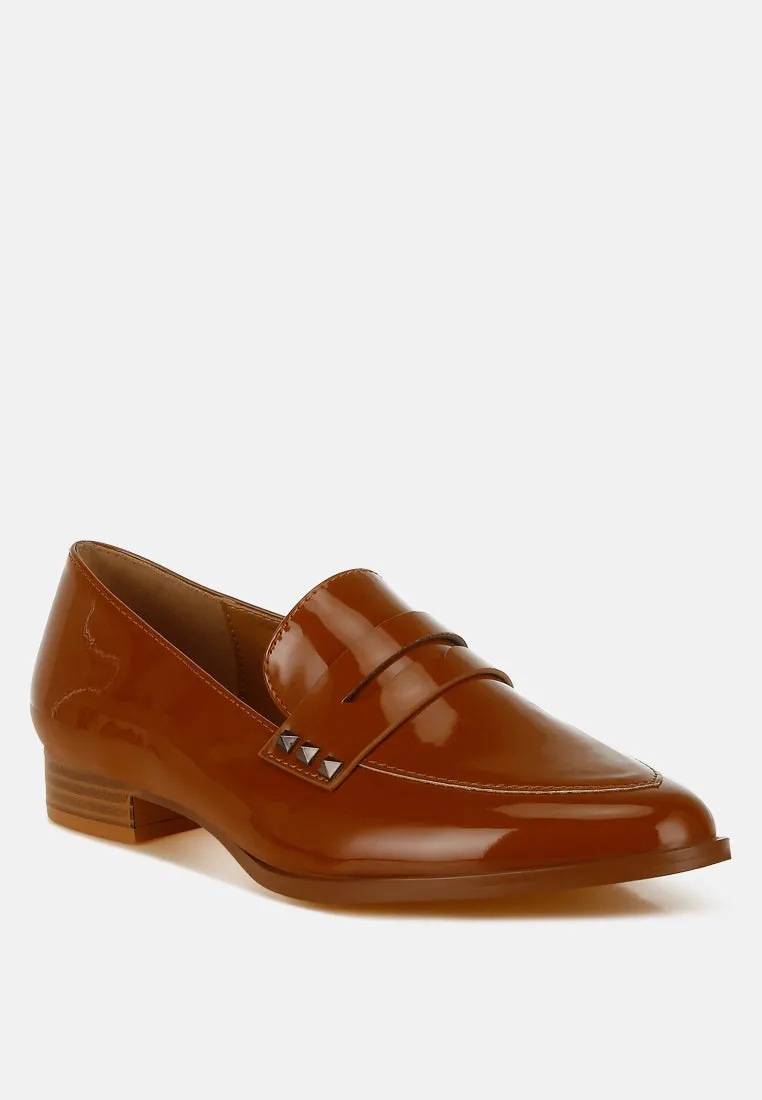 Patent Pleather Penny Loafers By Ruw