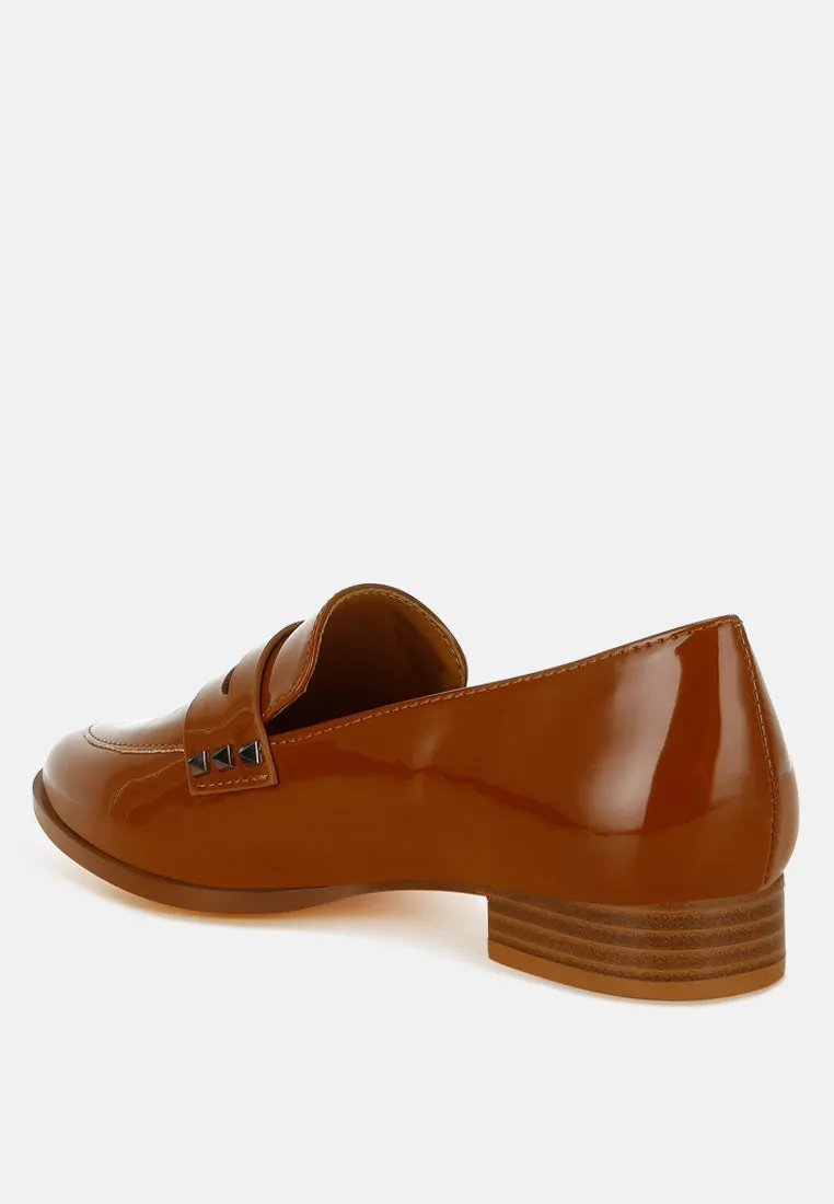 Patent Pleather Penny Loafers By Ruw
