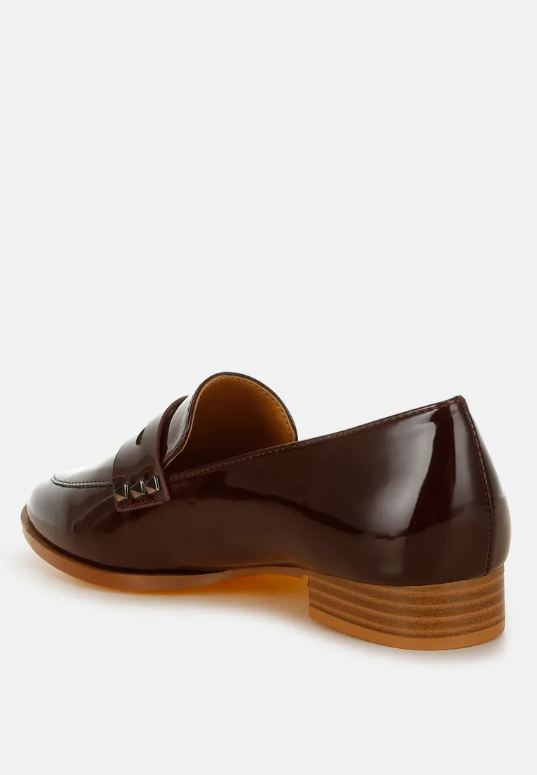 Patent Pleather Penny Loafers By Ruw
