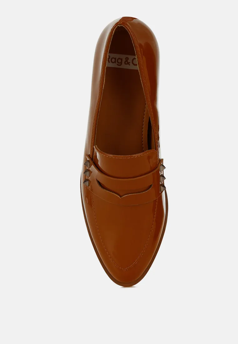 Patent Pleather Penny Loafers By Ruw