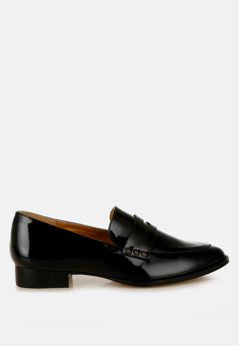 Patent Pleather Penny Loafers By Ruw