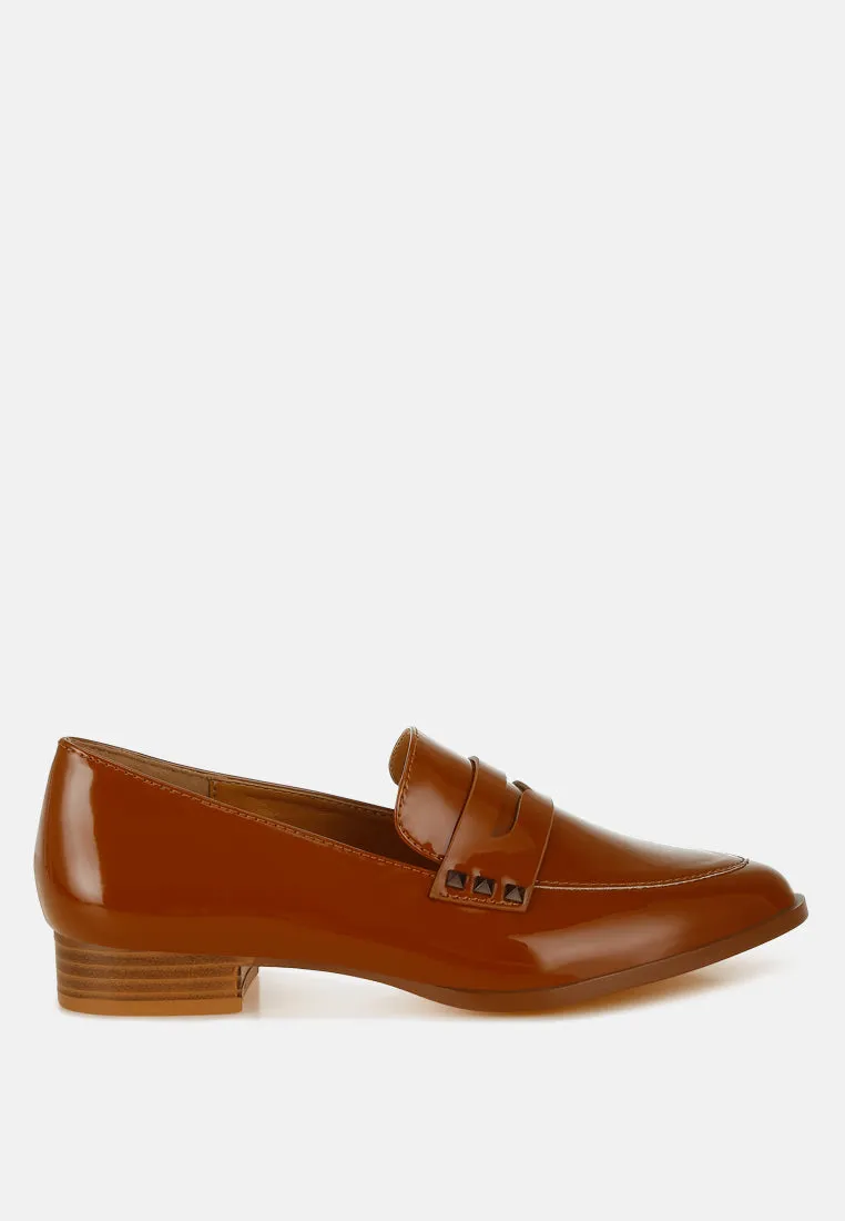 Patent Pleather Penny Loafers By Ruw