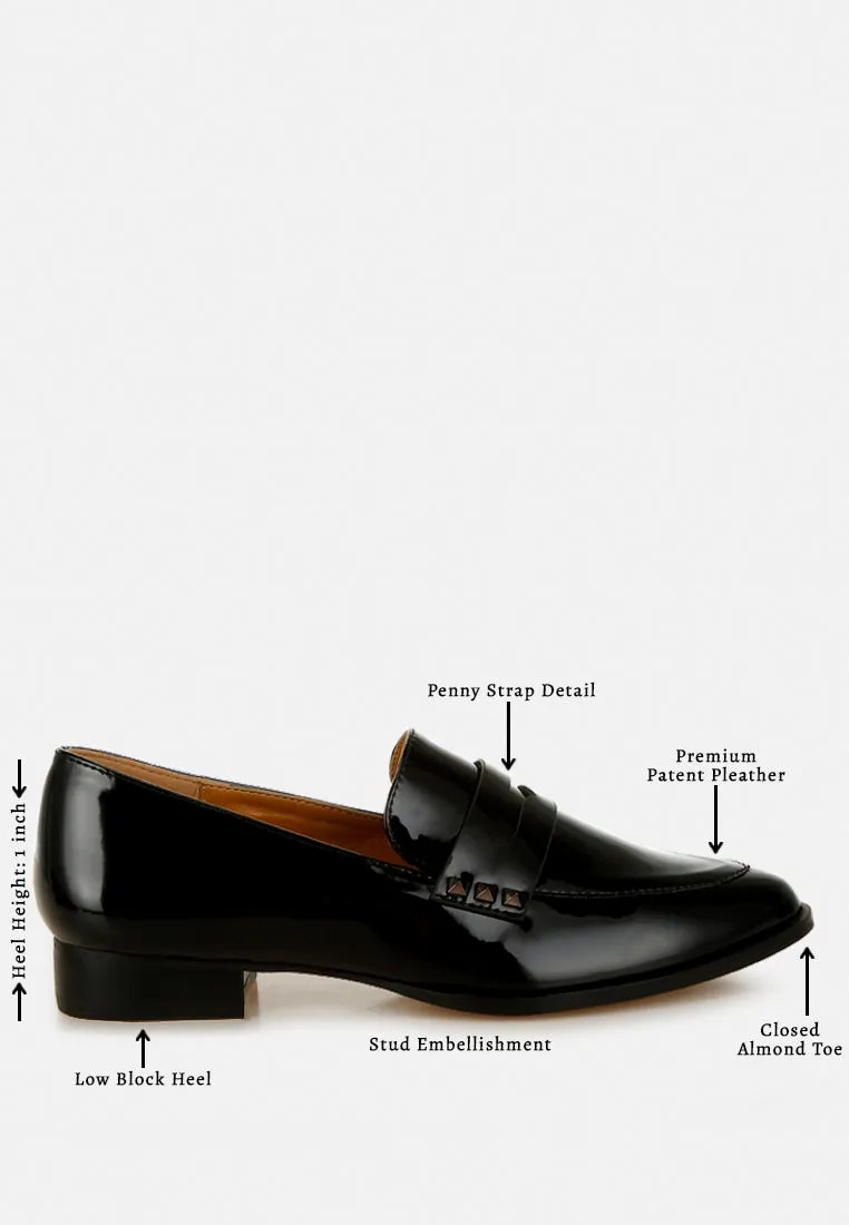 Patent Pleather Penny Loafers By Ruw