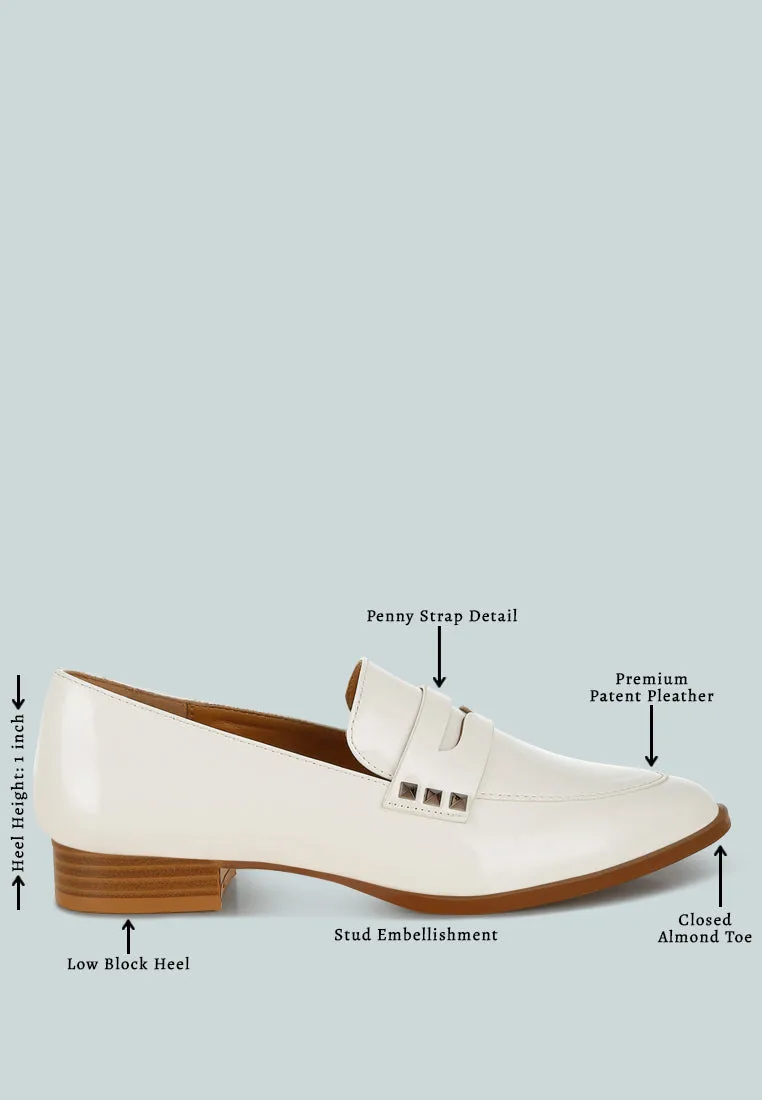 Patent Pleather Penny Loafers By Ruw
