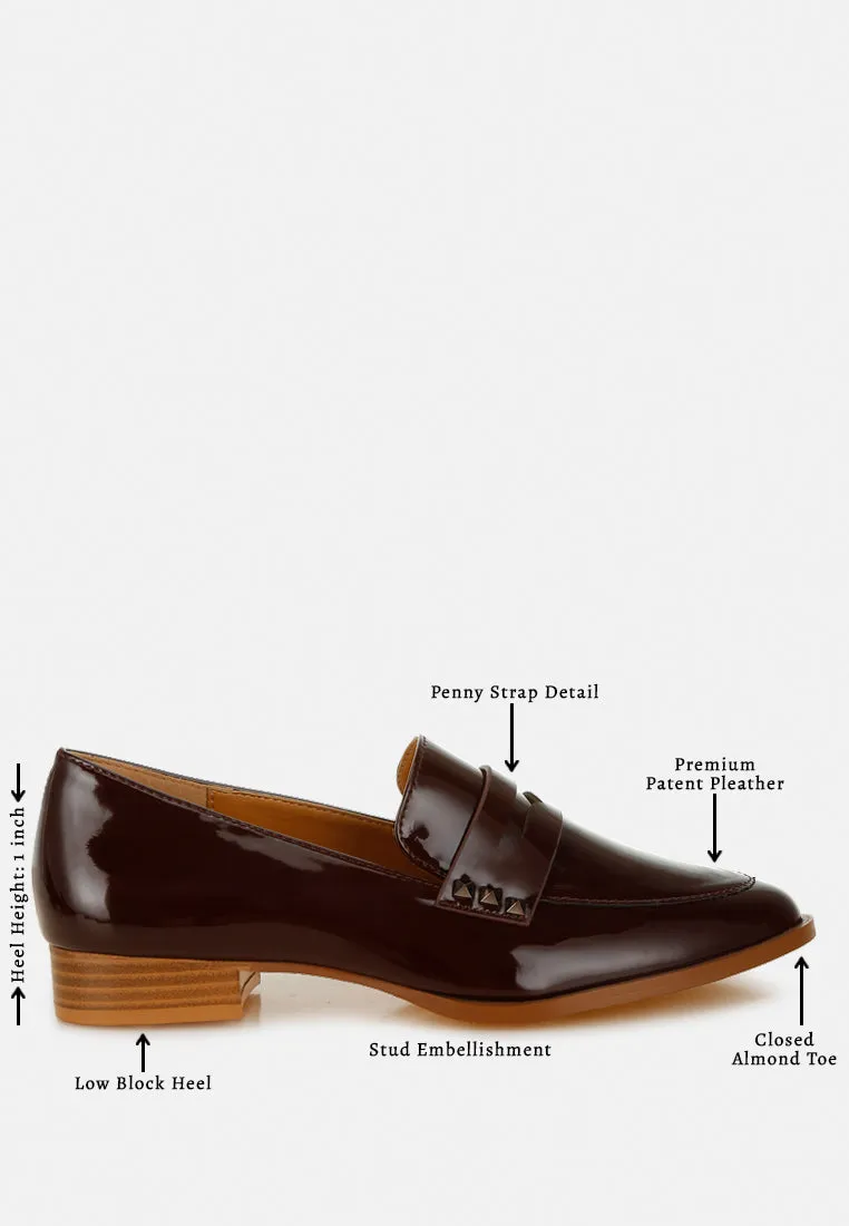 Patent Pleather Penny Loafers By Ruw