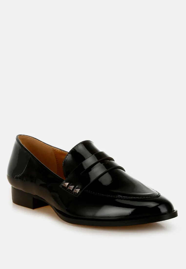 Patent Pleather Penny Loafers By Ruw