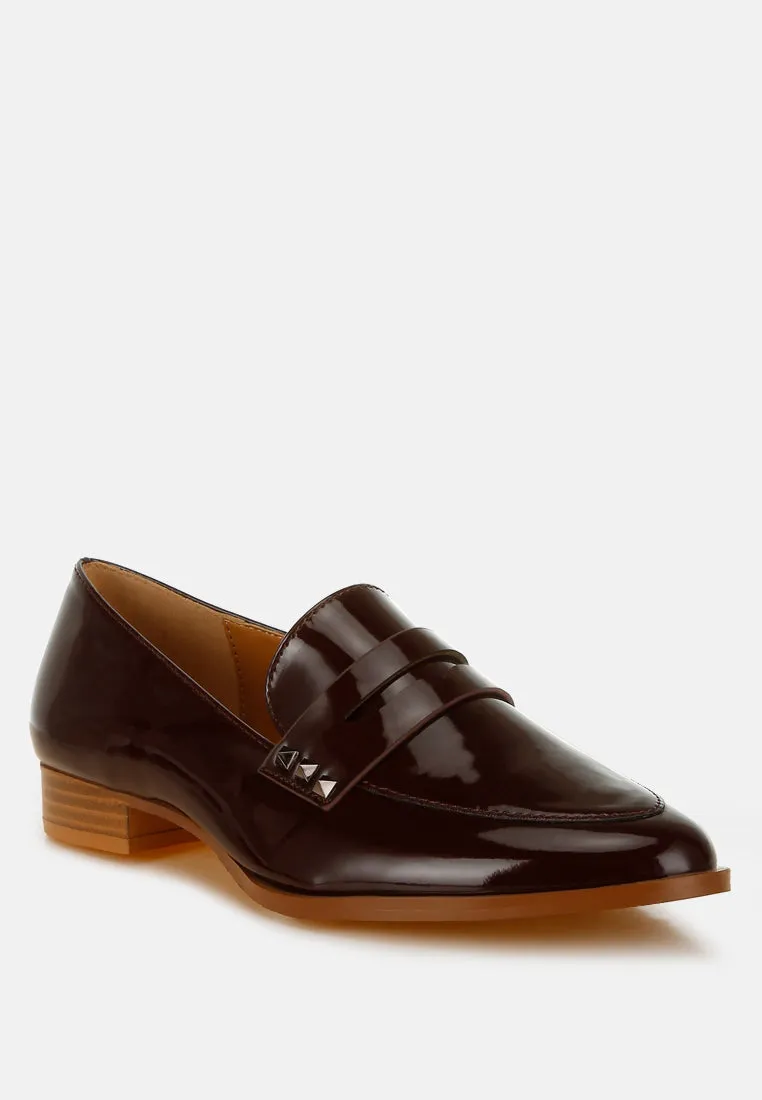Patent Pleather Penny Loafers By Ruw