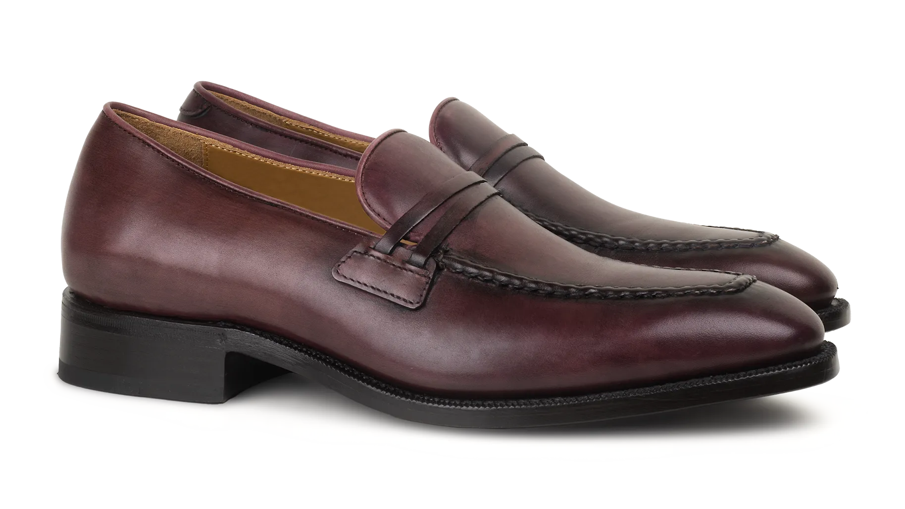 Penny Loafer 043 Wine  - Goodyear welted