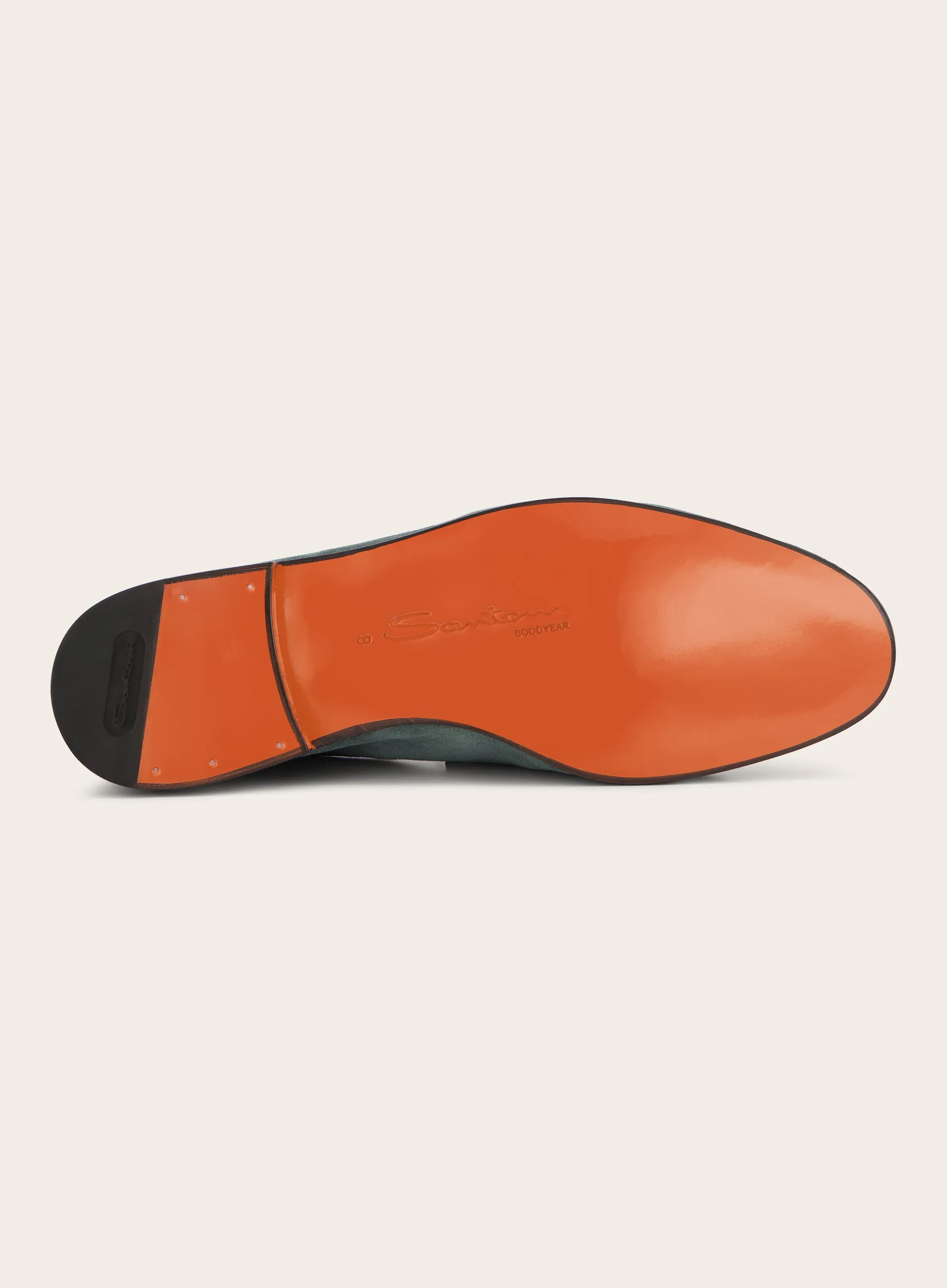 Penny loafers van suède