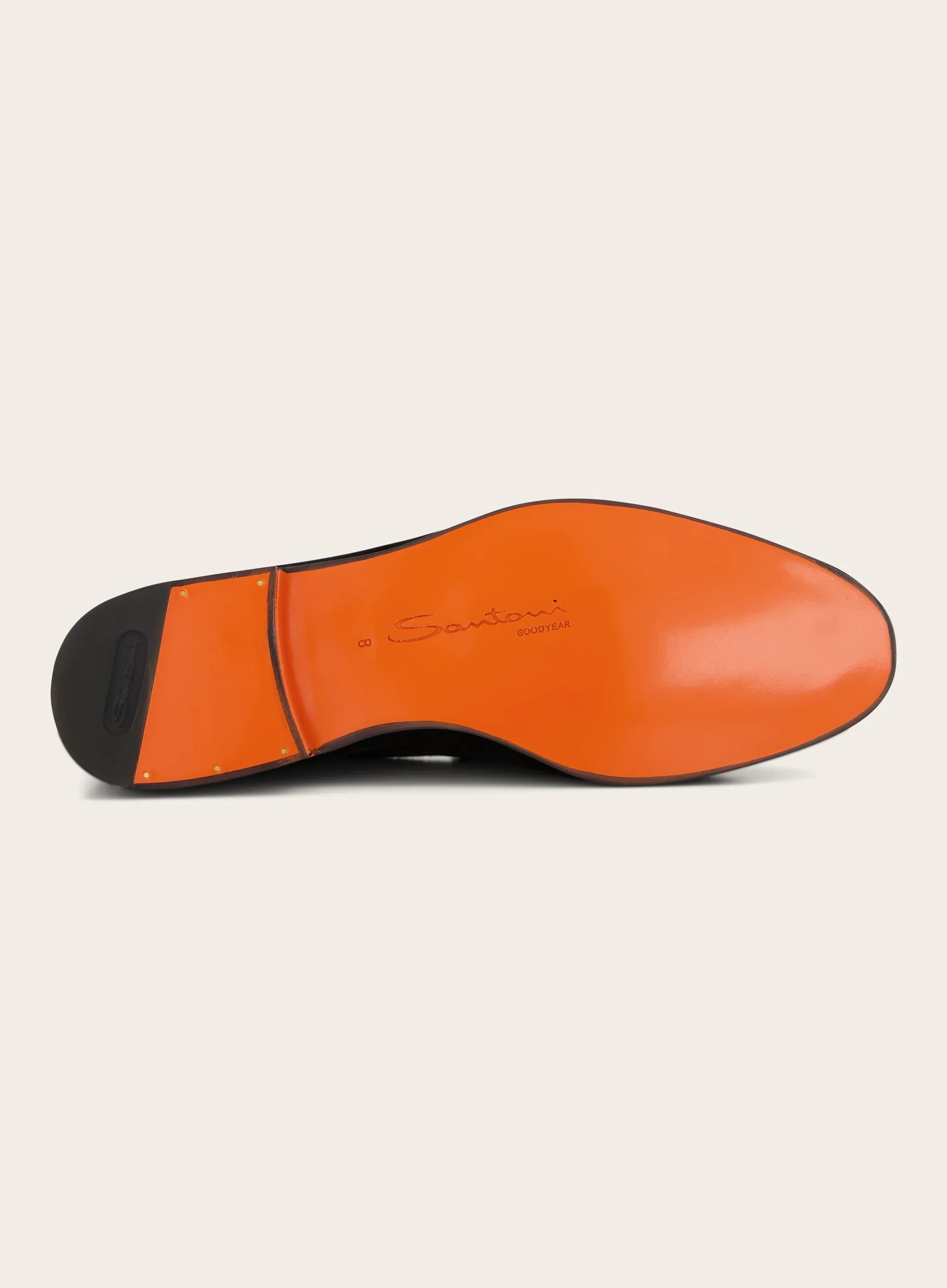 Penny loafers van suède