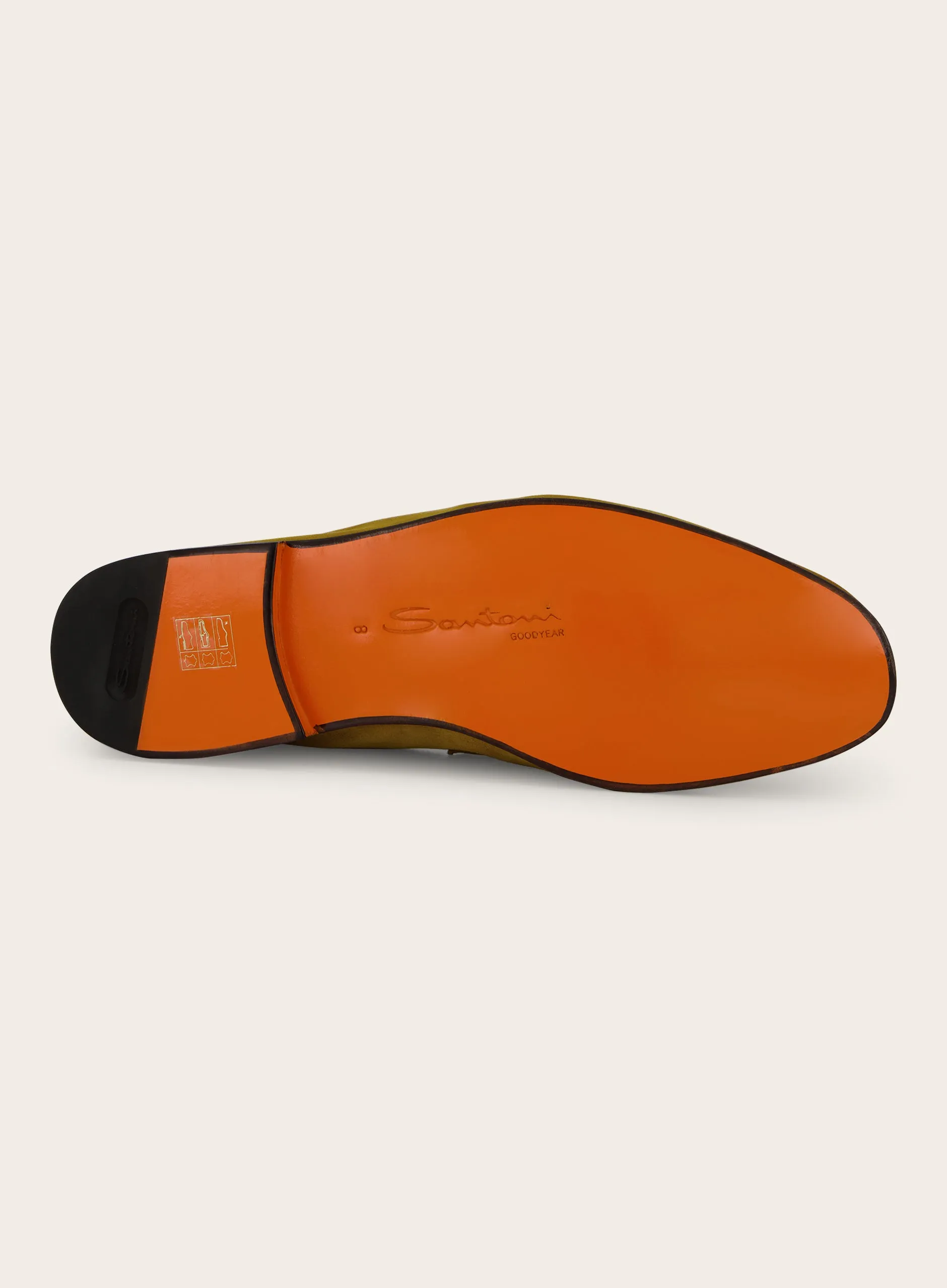Penny loafers van suède