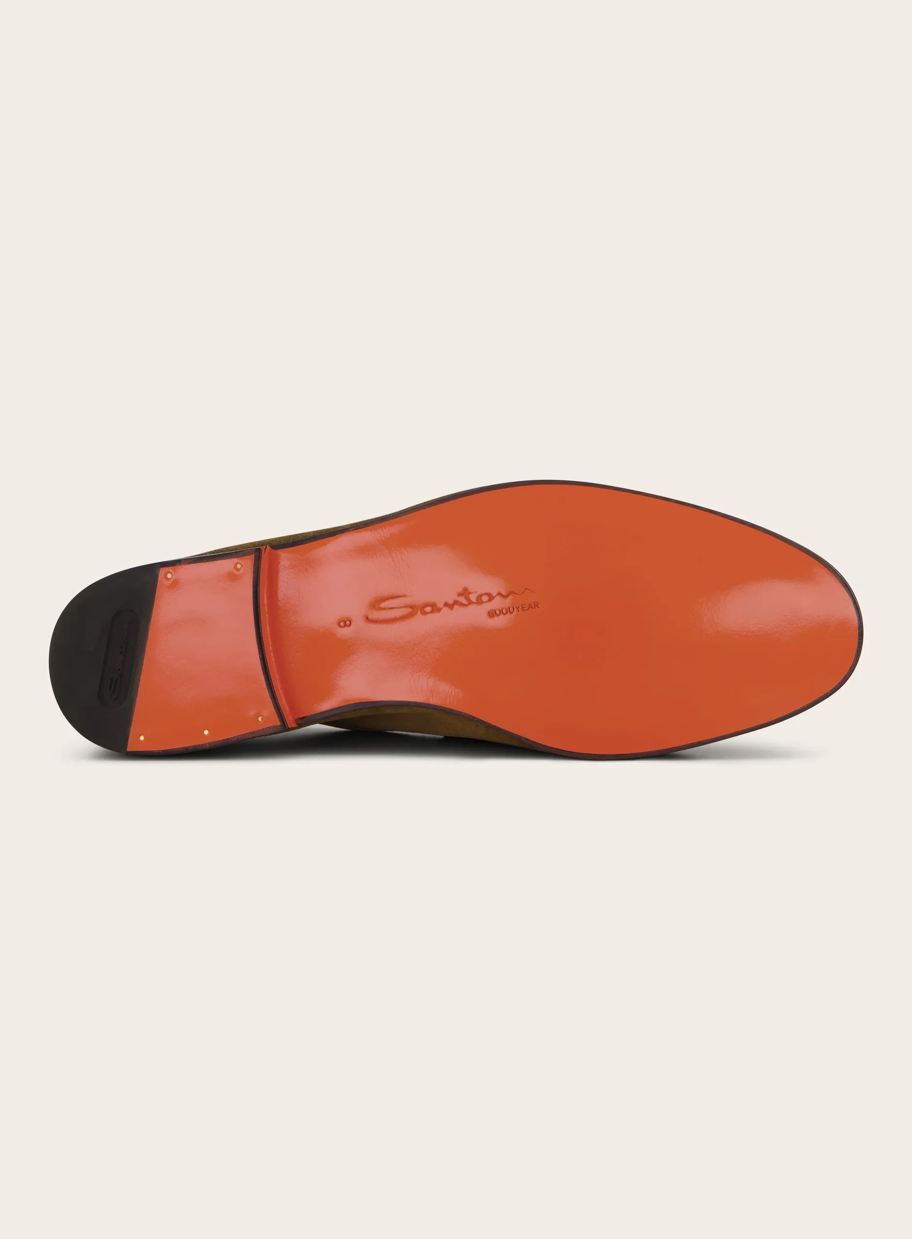 Penny loafers van suède