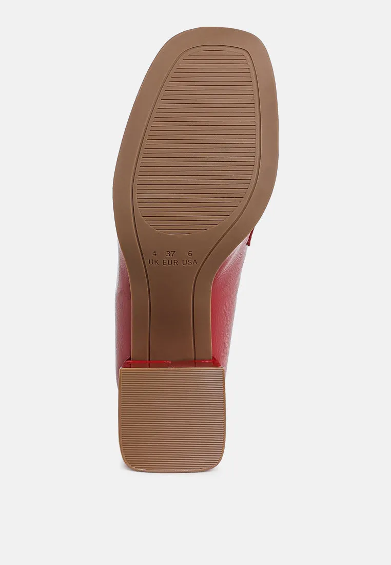 Penny Strap Block Heel Loafers By RAG