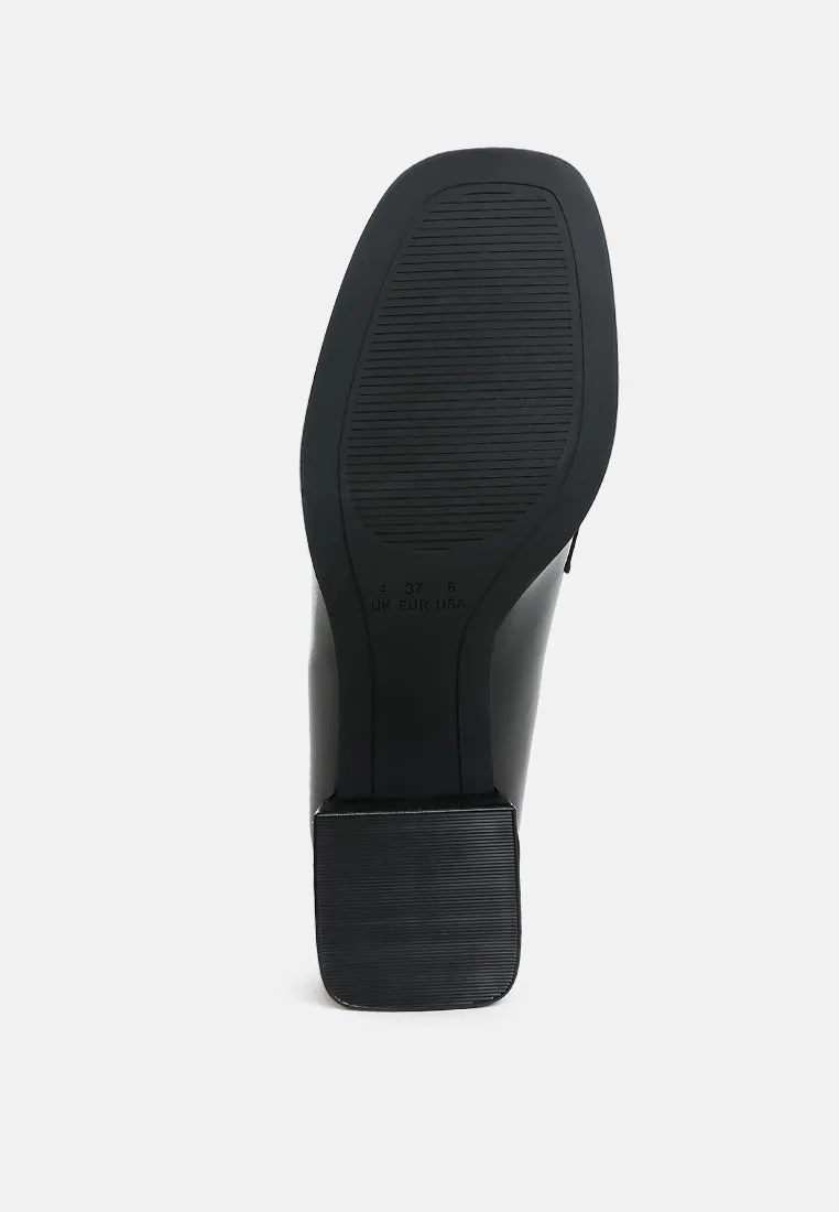 Penny Strap Block Heel Loafers By RAG