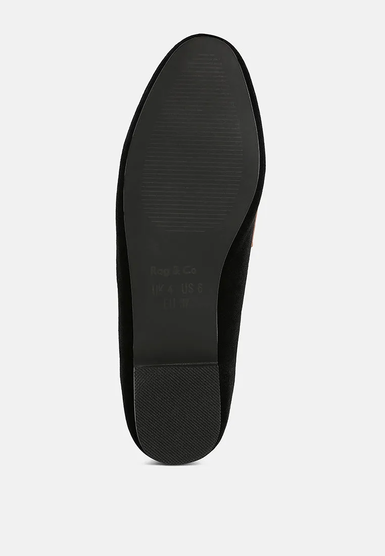 Penny Strap Velvet Loafers By RUW
