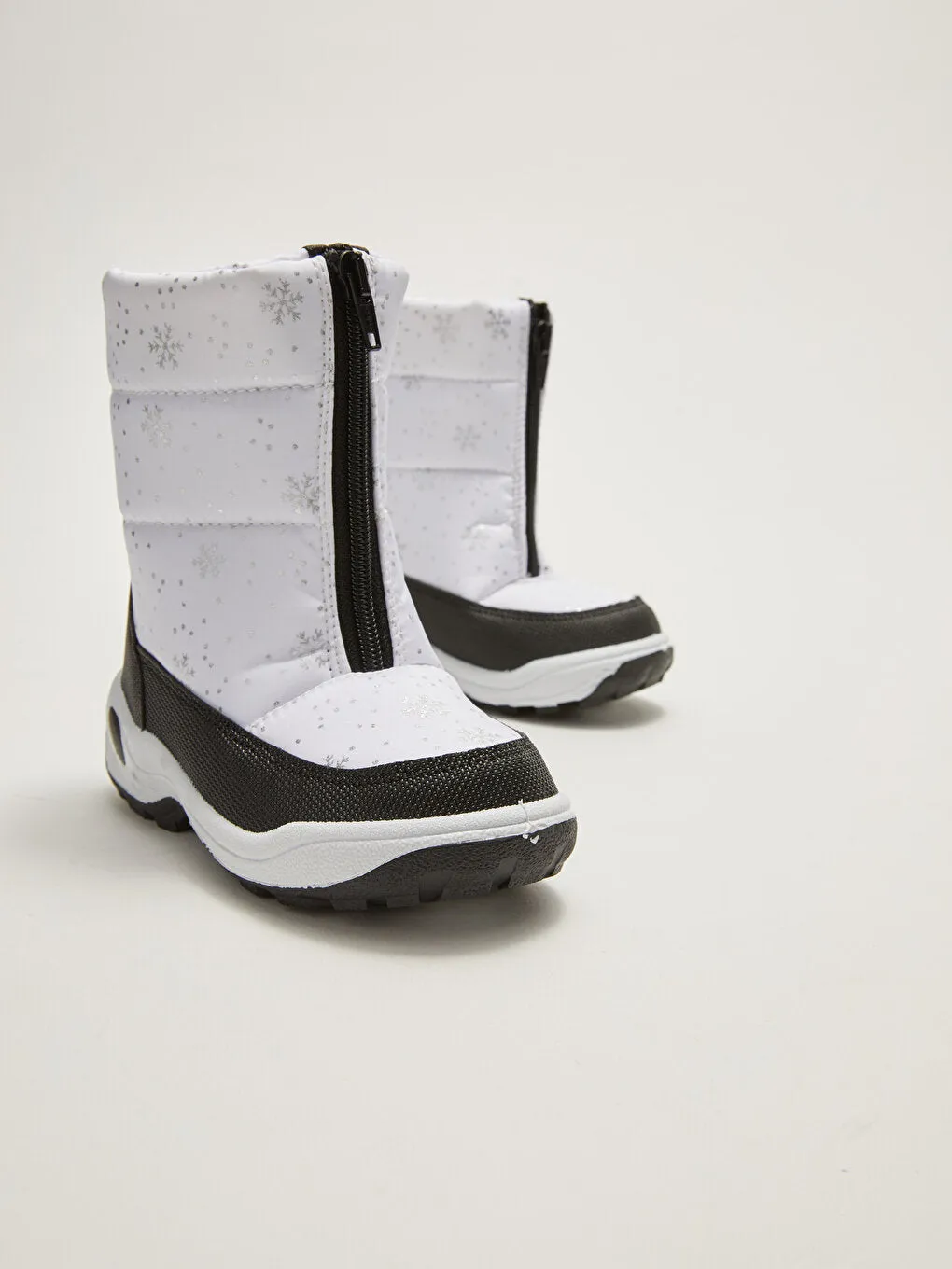 Printed Zippered Girl's Snow Boots