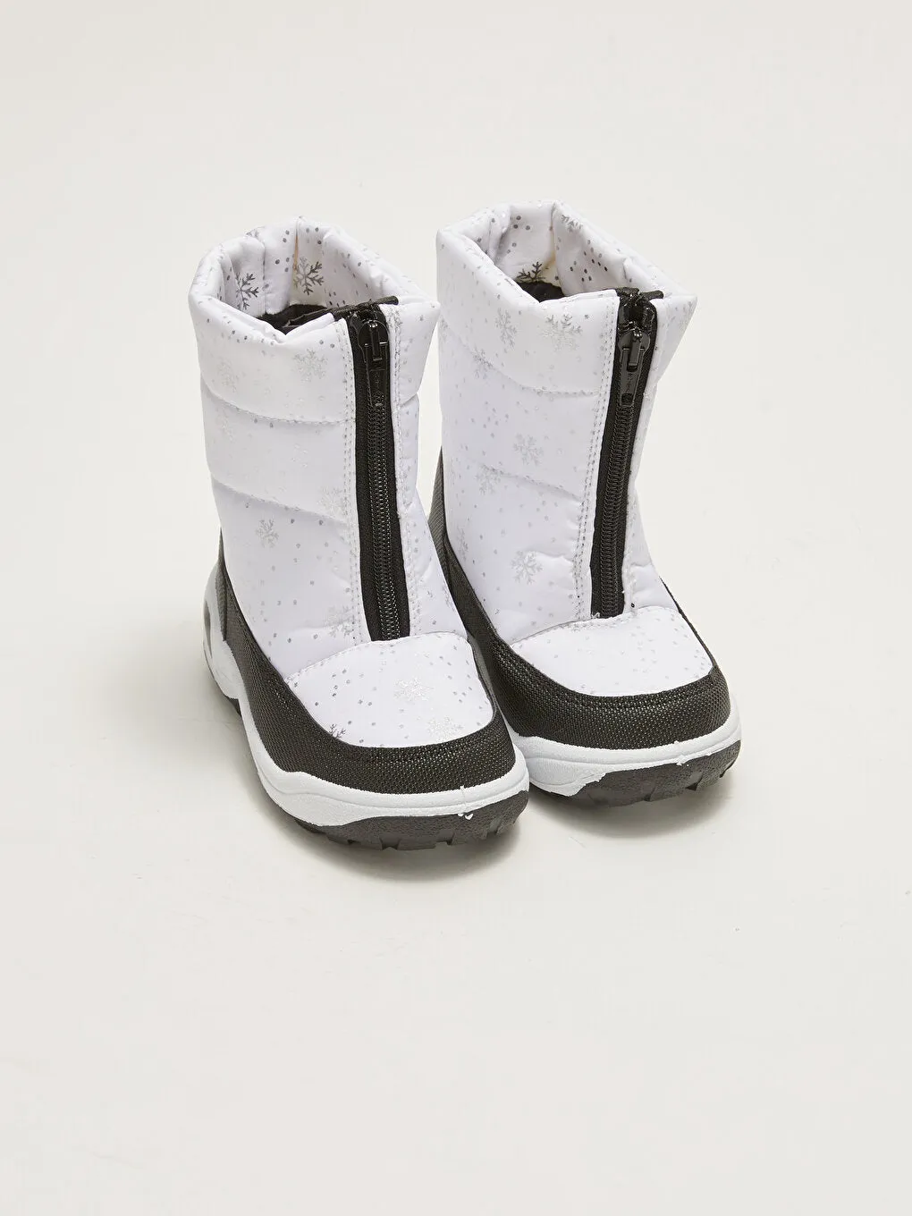 Printed Zippered Girl's Snow Boots