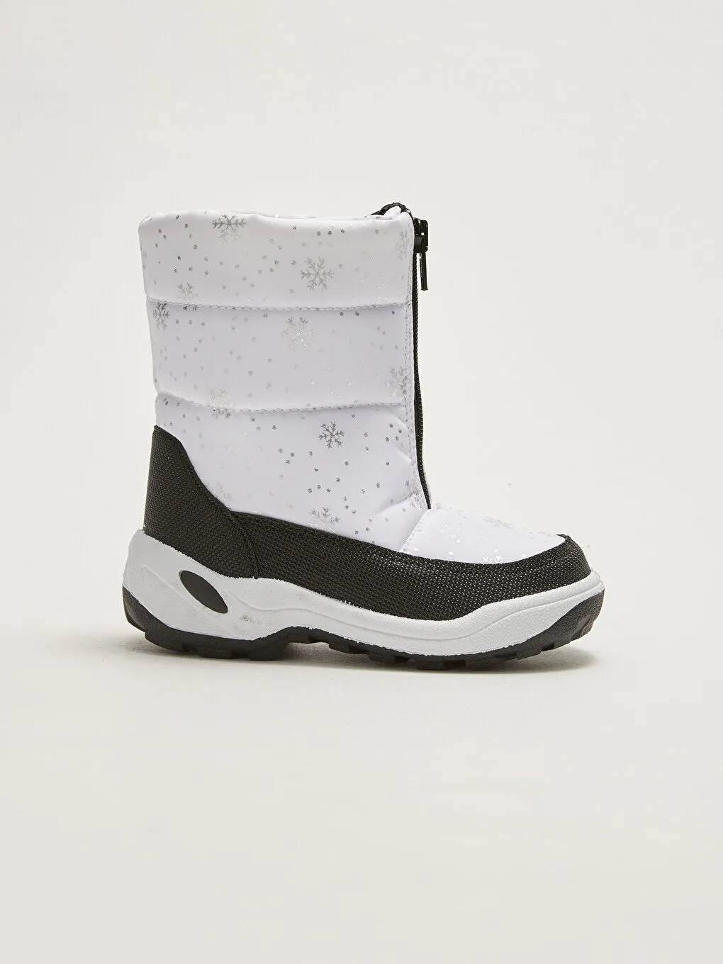 Printed Zippered Girl's Snow Boots