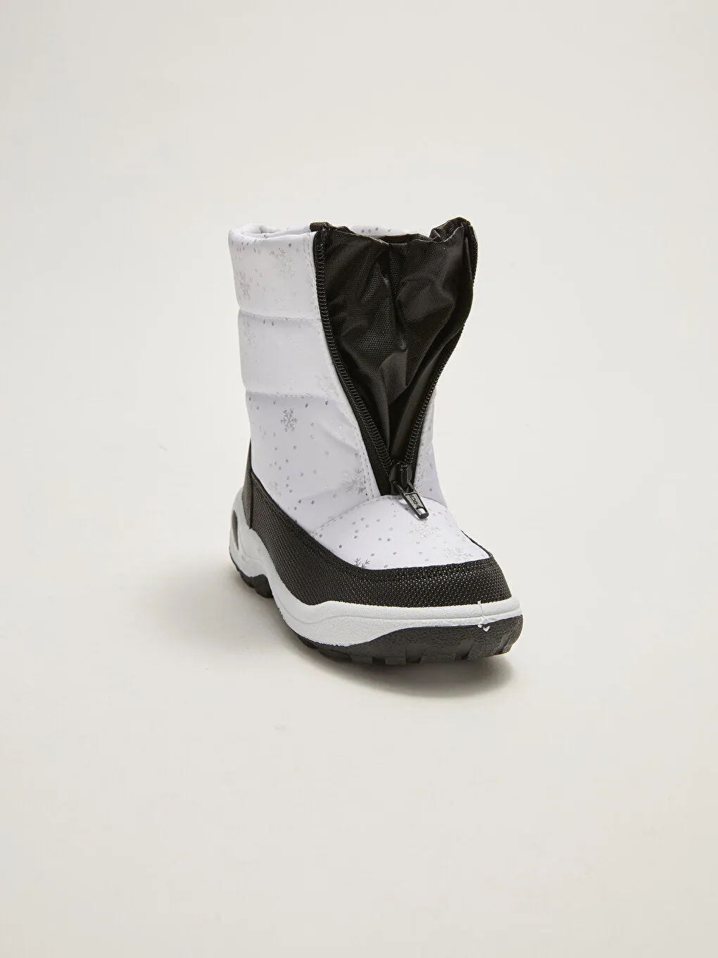 Printed Zippered Girl's Snow Boots