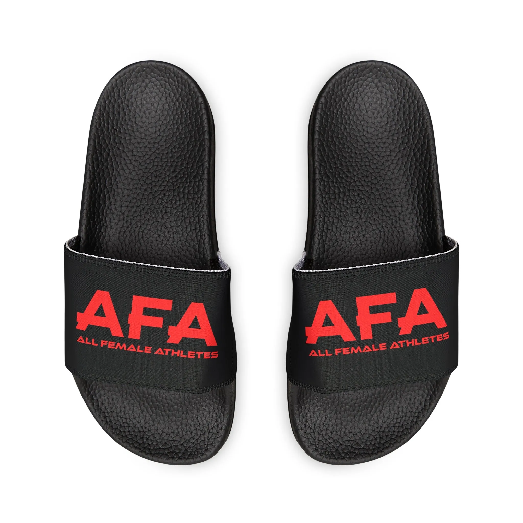 Red All Female Athletes Women's PU Slide Sandals
