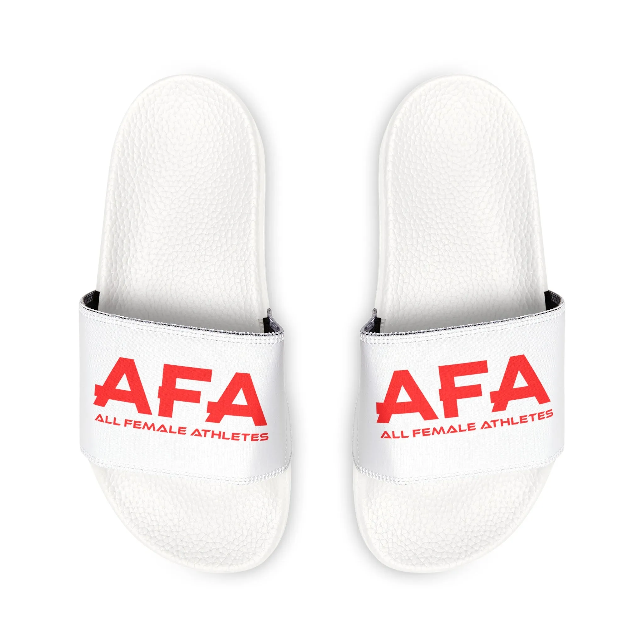 Red All Female Athletes Women's PU Slide Sandals