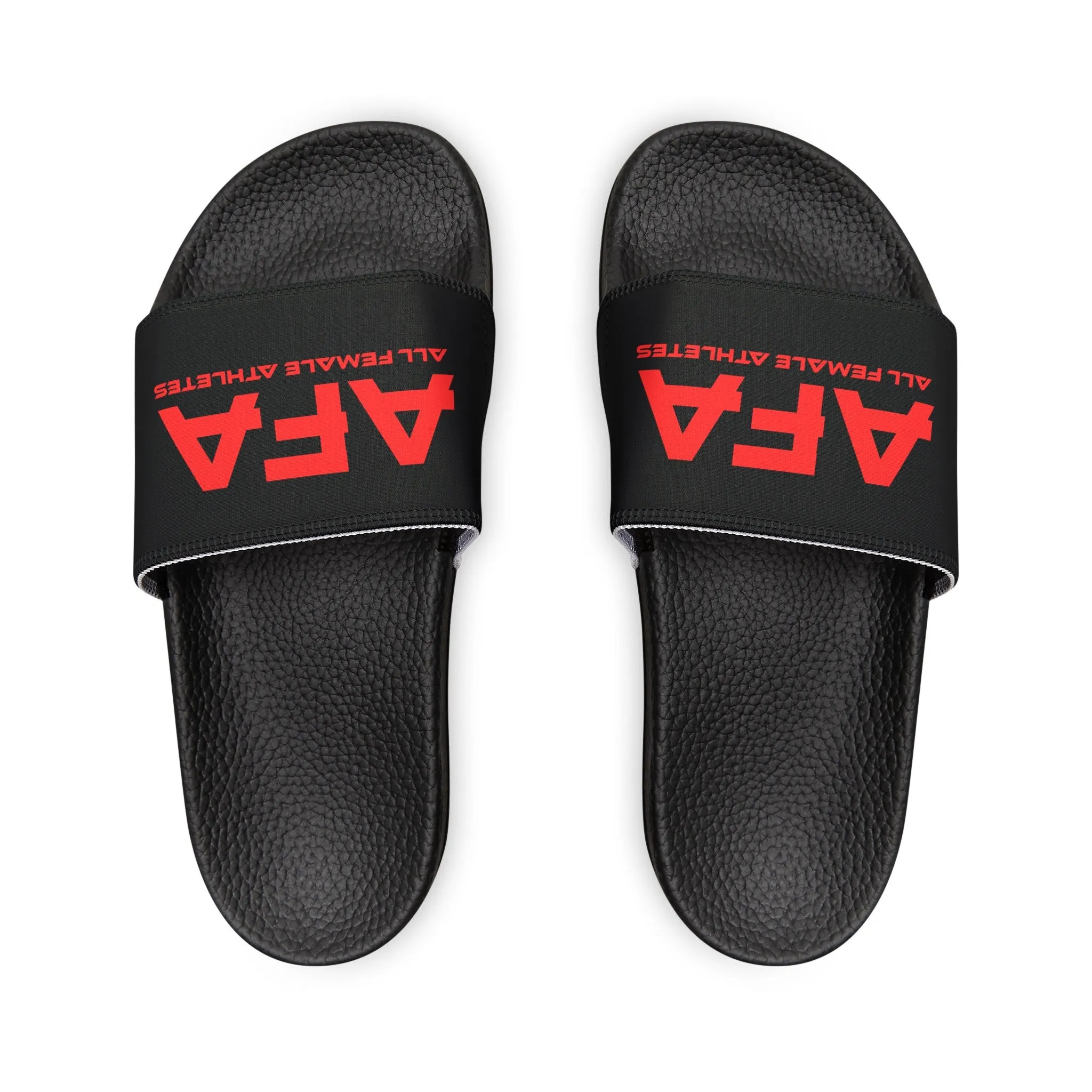 Red All Female Athletes Women's PU Slide Sandals