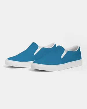 Shaded Cyan Slip-On Canvas Sneakers | Men's | C100M25Y0K30